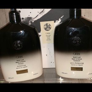 Oribe gold lust shampoo and conditioner liter set
